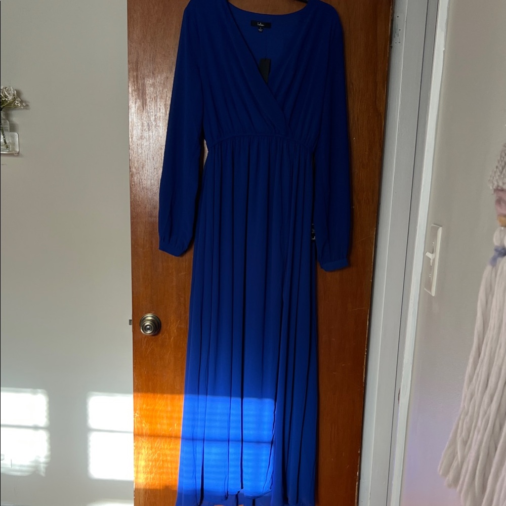 Lulu's Royal Blue Long Sleeve Dress